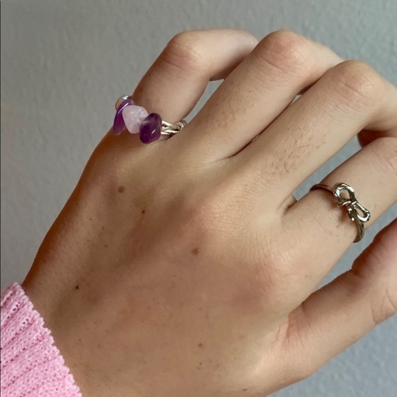 COPY - handmade amethyst wire ring! - Picture 3 of 3
